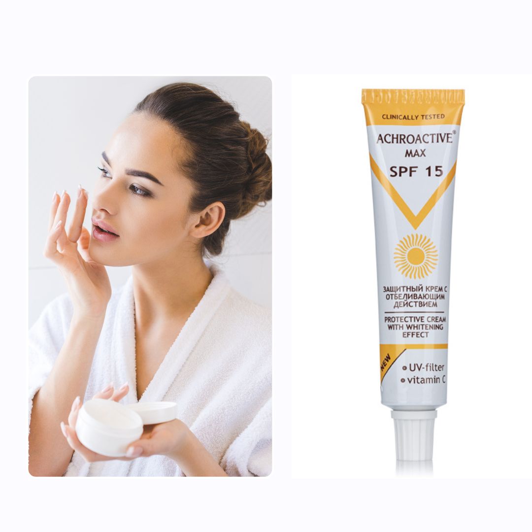 Protective Face Cream with Whitening Action SPF 15 Rosa Impex