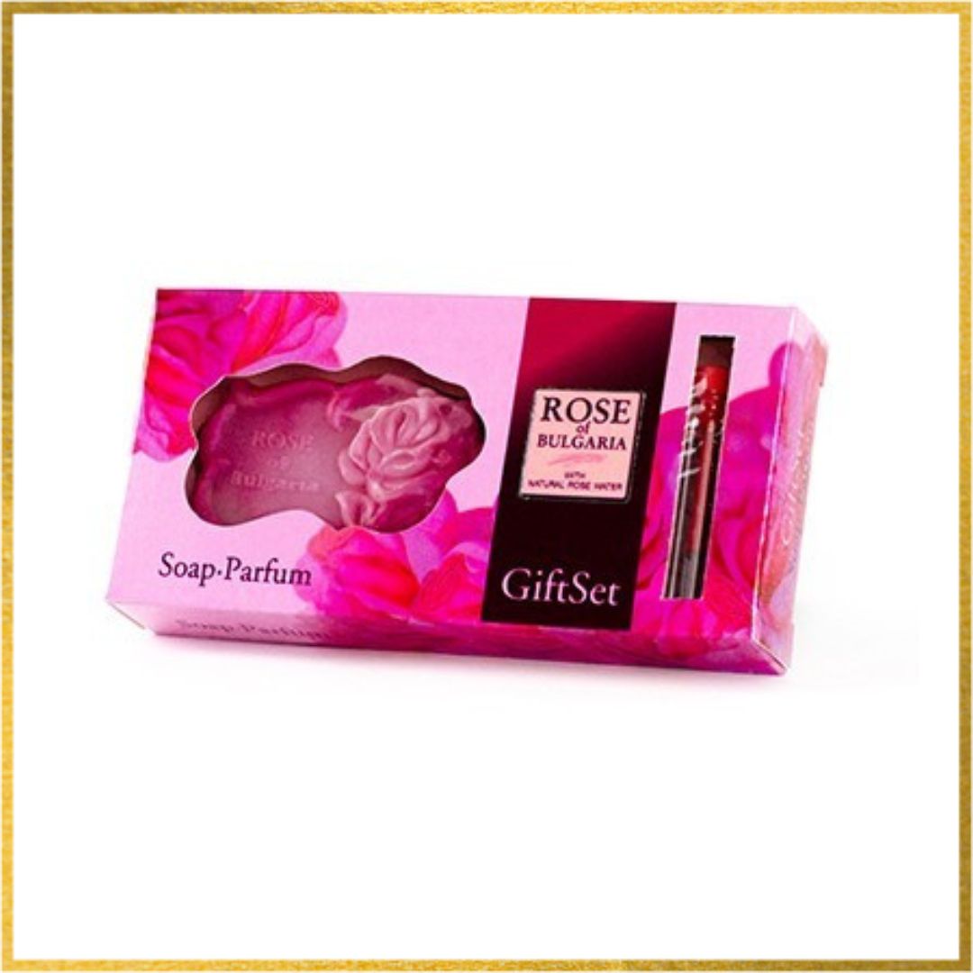 Gift Set Rose of Bulgaria Soap and Perfume 2.1ml
