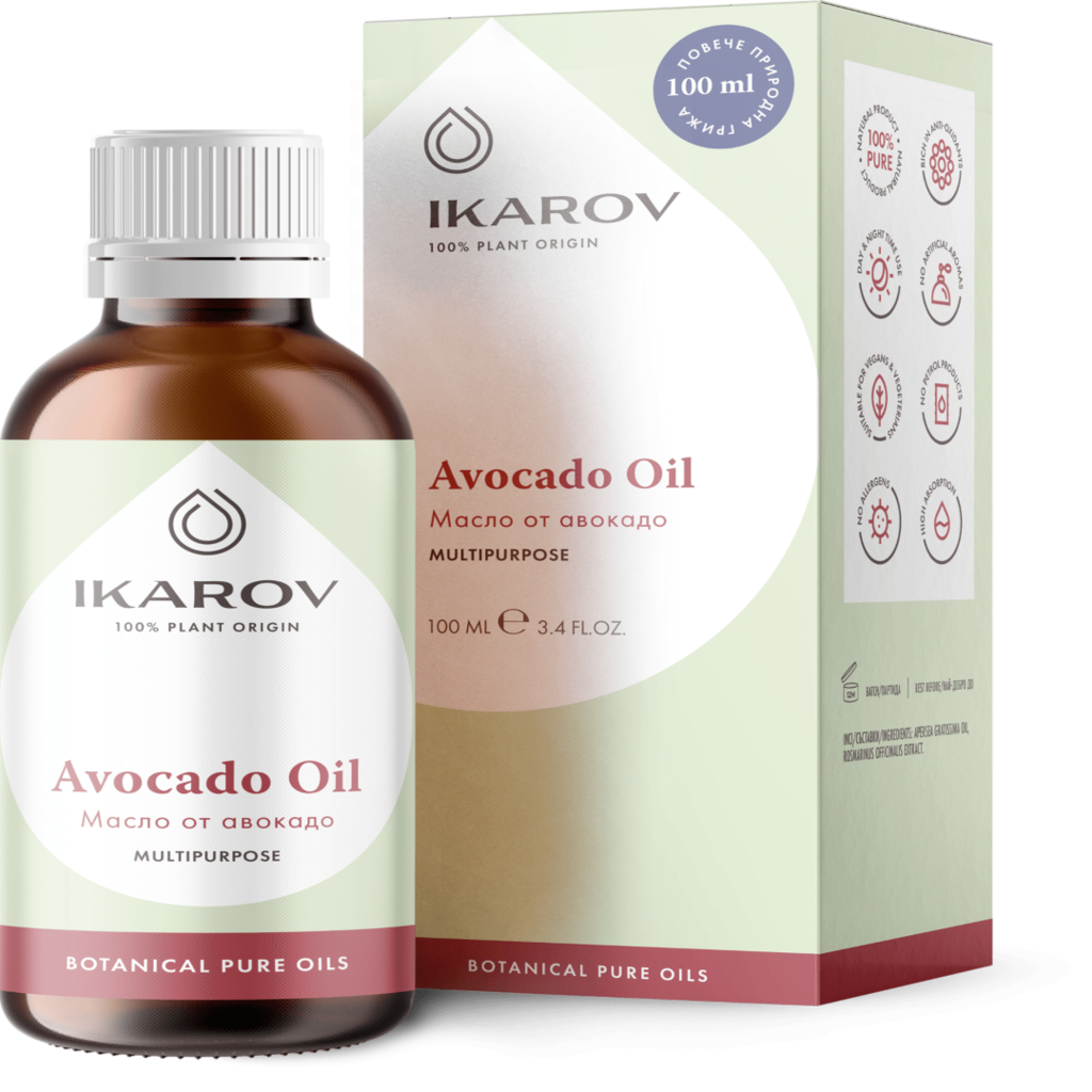 Avocado Multipurpose Pure Oil For Dry and Sensitive skin Ikarov 100ml