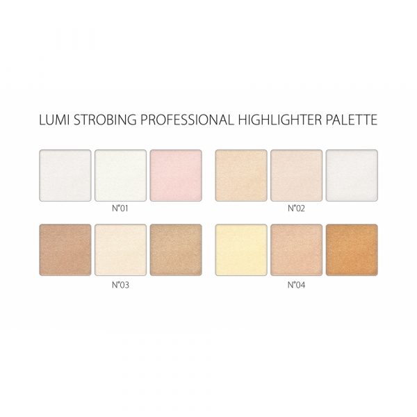 Lumi Strobing Professional Highlighter Pallet Revers