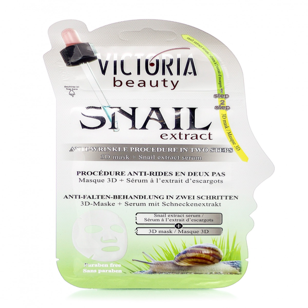 3D mask with Snail Extract Serum Victoria Beauty