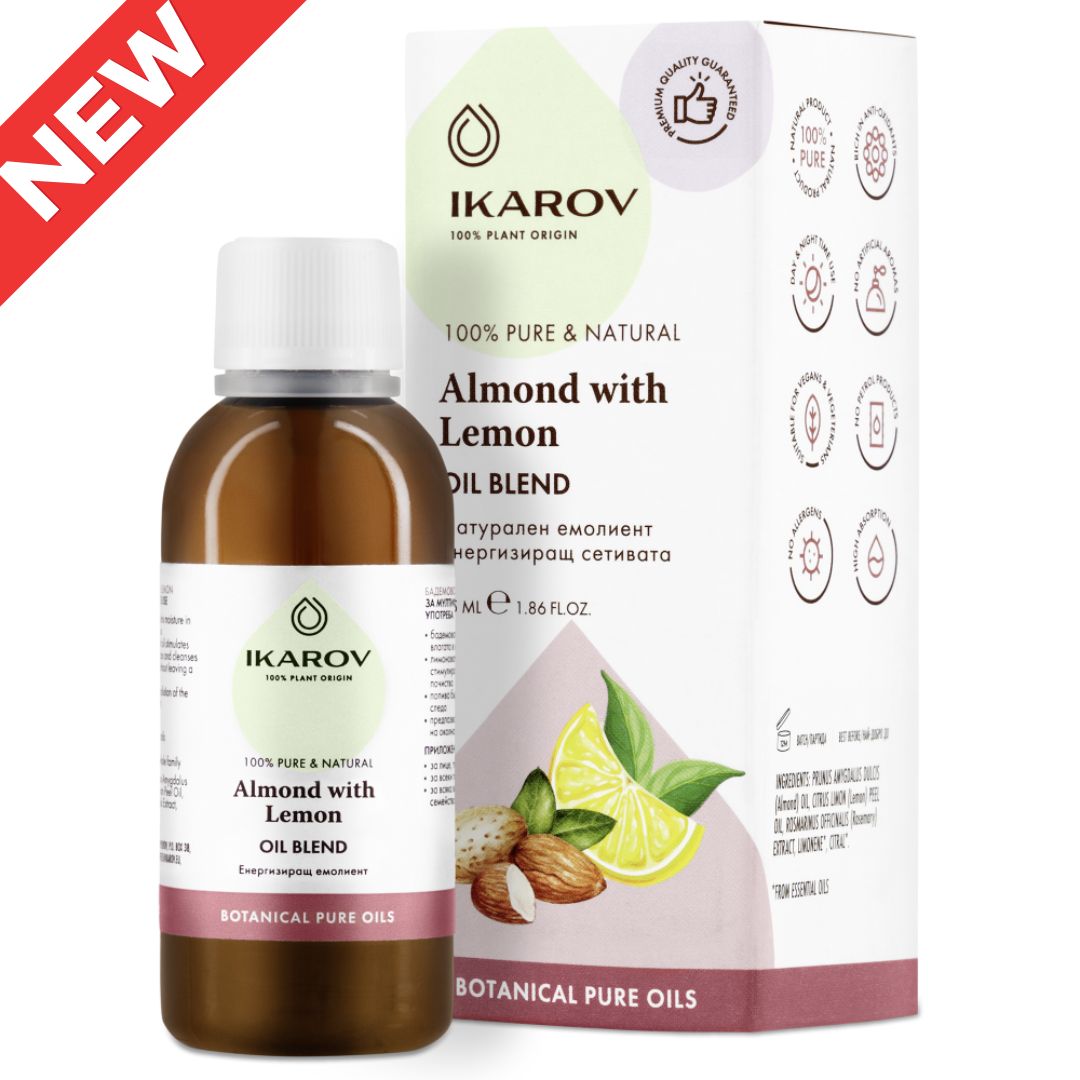Almond oil with Lemon for Face, Body, Hair and Nails Ikarov