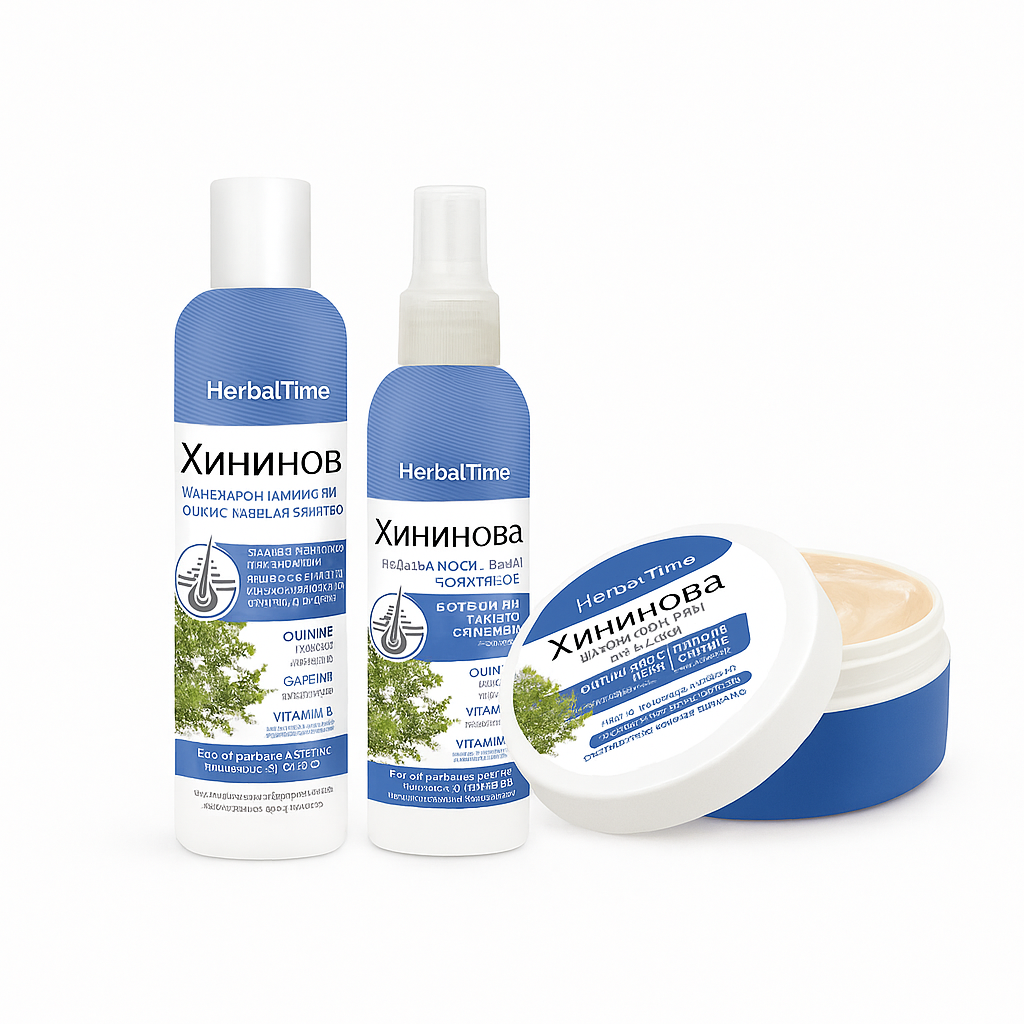 Herbal Time Quinine – Complete Hair Strengthening Set