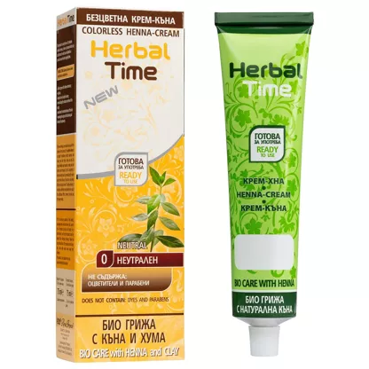Herbal Time Άχρωμη Κρέμα Χέννας Rosa Impex