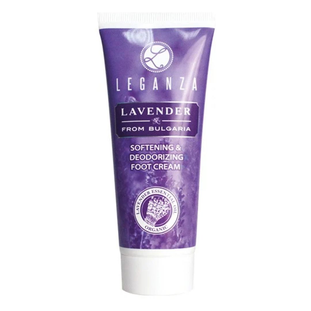 Leganza Lavender Softening & Deodorizing Foot Cream with Lavender Essential Oil – 75ml Leganza Lavender Softening & Deodorizing Foot Cream with Lavender Essential Oil – 75ml